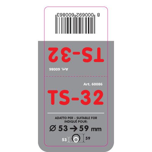 Ακρο Εξατμισης TS-32 Φ 53-59MM - Οβαλ Λοξο - Thumbnail 2