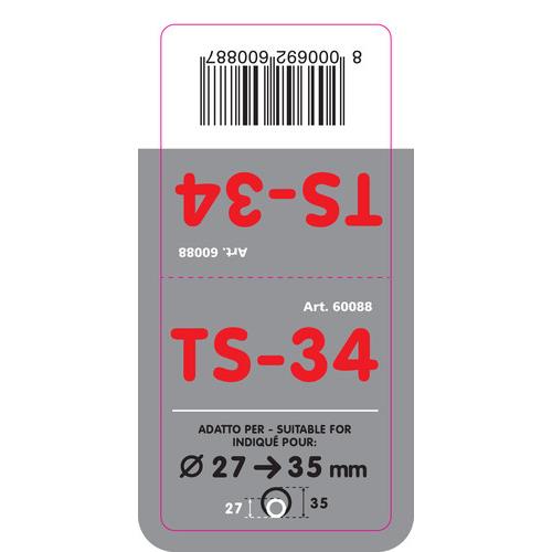 Ακρο Εξατμισης TS-34 Φ 27-35MM - Οβαλ Λοξο - Thumbnail 4