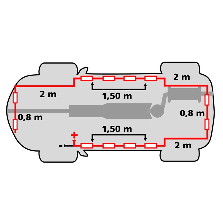 Σετ LED 12X3 Smd Hyper Εξωτερικου/εσωτερικου Διακοσμητικου Φωτισμου 10,6M (αδιαβροχα/λευκα) - Thumbnail 2