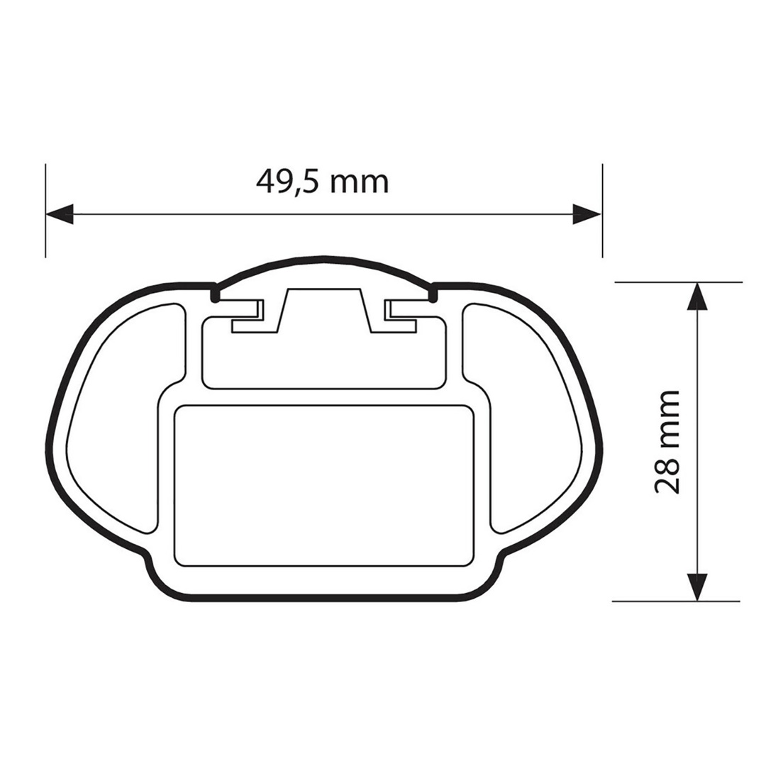 Μπαρες Οροφης Για S/w Rail-top Αλουμινιου 127CM Με Κλειδι 2τεμ. - Thumbnail 3