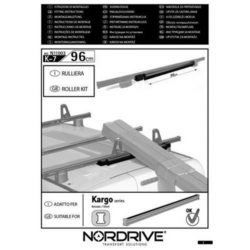 Roller Για Μπαρες Μαυρες Κ-7 L=96CM - Thumbnail 3