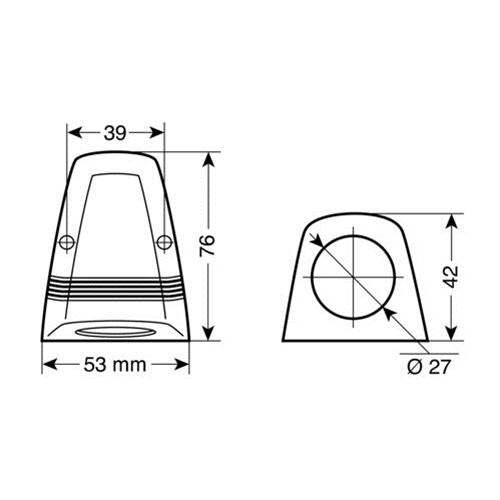 Βαση Μονη Για Πριζες Εχτ 53X76MM - Thumbnail 3