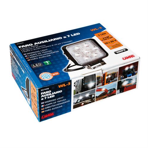 Προβολεας Εργασιας WL-3 21W 1400LM 10/30V Με 7 LED 10-30V 6.000K (110X140X44MM) Φως Διαθλασης -1τεμ. - Thumbnail 4