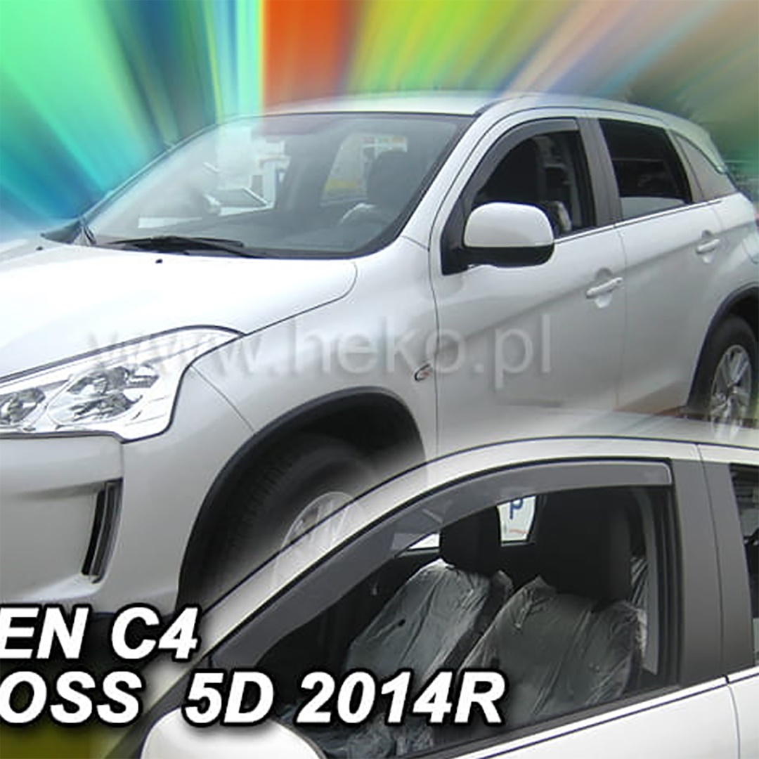 Ανεμοθραυστες Για Citroen C4 Aircross 5D 2012 Ζευγαρι Απο Ευκαμπτο Φιμε Πλαστικο HEKO - 2 Τεμ.
