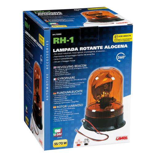 Φάρος RH-1 12V/24V Βιδωτός Πορτοκαλί 130X195MM - Thumbnail 5