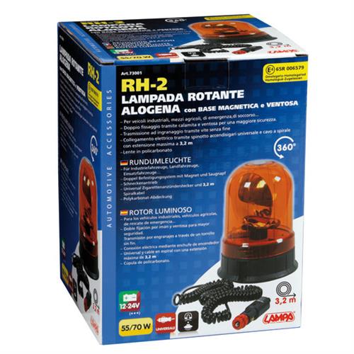 Φάρος RH-2 12V/24V Μαγνητικός Με Φις Αναπτήρα Πορτοκαλί 130X195MM - Thumbnail 5