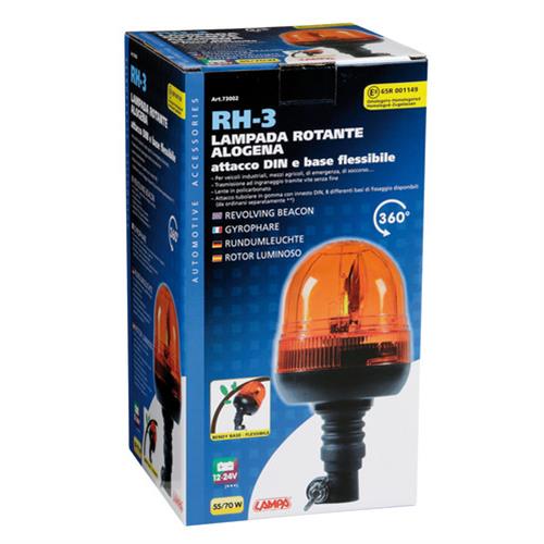 Φάρος Με Ελαστική Βάση RH-3 12V/24V Με Din 125X235MM - Thumbnail 5