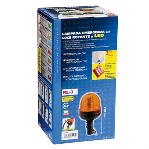 Φάρος Βιδωτός Ελαστικός RL-3 12V/24V Με Din 125X250MM - Thumbnail 5
