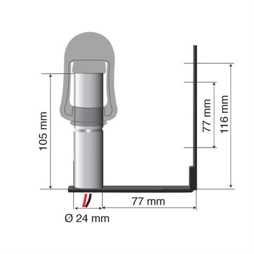 Βάση Στήριξης Φάρου FIX-4 77MM - Thumbnail 2