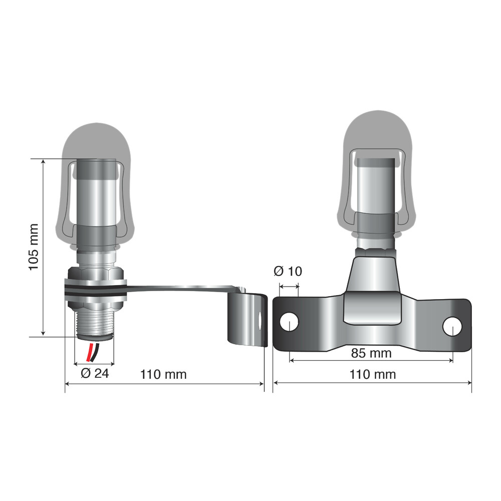 Βάση Στήριξης Φάρου FIX-5 85MM - Thumbnail 3