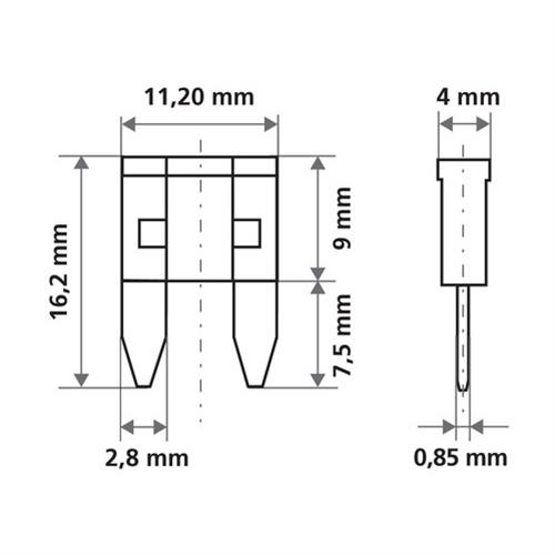 Ασφάλειες Mίνι 25A 12/24V Smart-LED 6τεμ. - Thumbnail 2