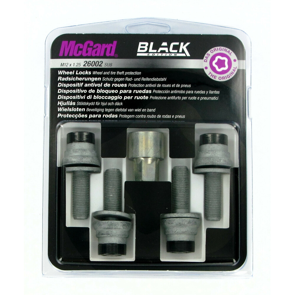 Μπουλονια Ασφαλειας 12X1,25 34,5MM (17) Ισια Μαυρα D010 - Thumbnail 2