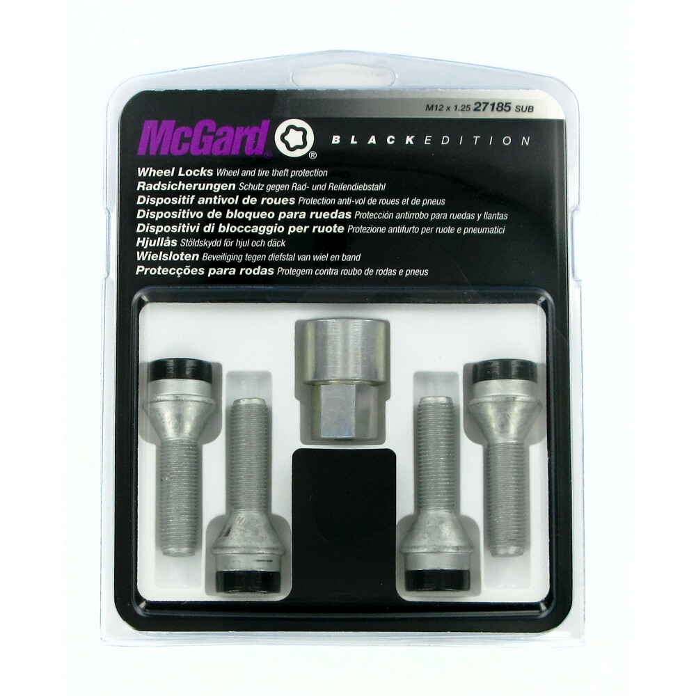 Μπουλονια Ασφαλειας 12X1,25 35,6MM (19) Κωνικα Μαυρα A070 - Thumbnail 2
