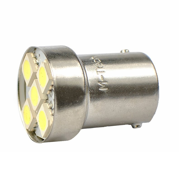 Λάμπα BA15S (R10W /P21W) 5XSMD 5050 12V Λευκή 2τεμ - Thumbnail 3