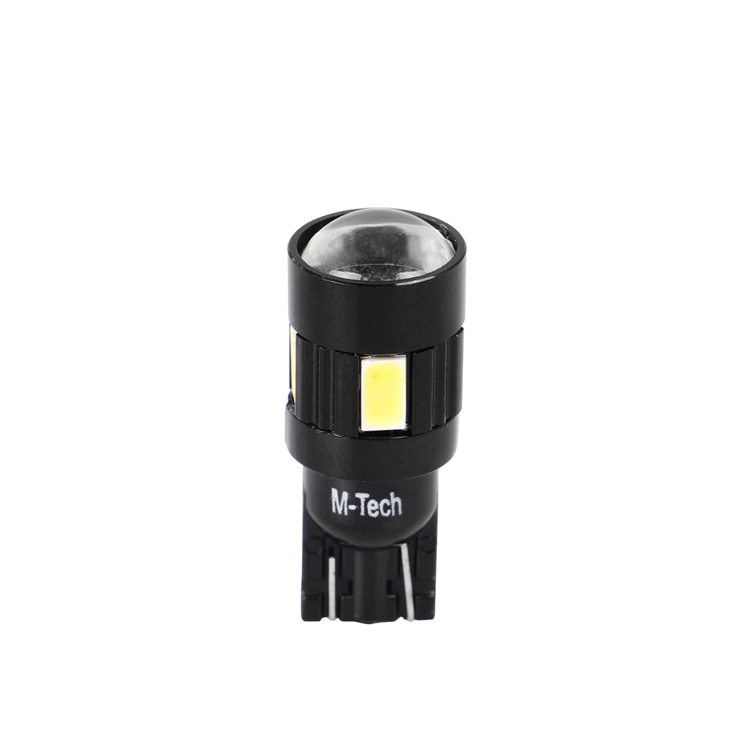 T10 W5W 12V W2,1X9,5D LED 6XSMD5730 Λευκο (καρφωτο Can-bus) Blister 2τεμ. M-TECH - Thumbnail 2