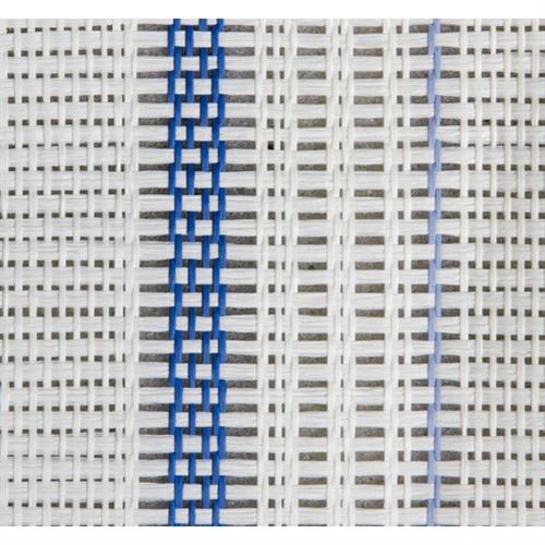 Πλατοκαθισμα Fresco-basic Απο 100% Φυσικη Ψαθα Λευκο/μπλε -1τεμ. - Thumbnail 3