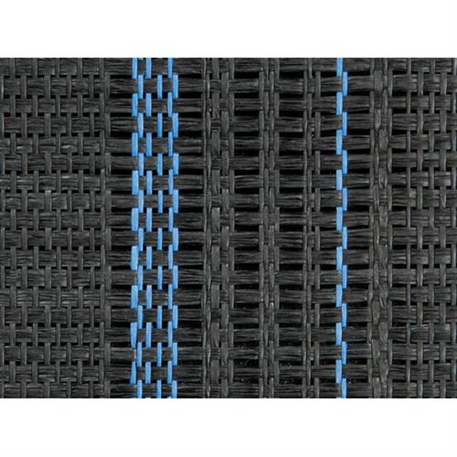 Πλατοκαθισμα Fresco-basic Απο 100% Φυσικη Ψαθα Μαυρο/μπλε -1τεμ. - Thumbnail 2
