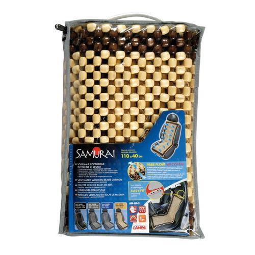 Πλατοκαθισμα Samurai Με Ξυλινη Μπιλια (110 X 40 Cm) Μπεζ/καφε -1τεμ. - Thumbnail 2