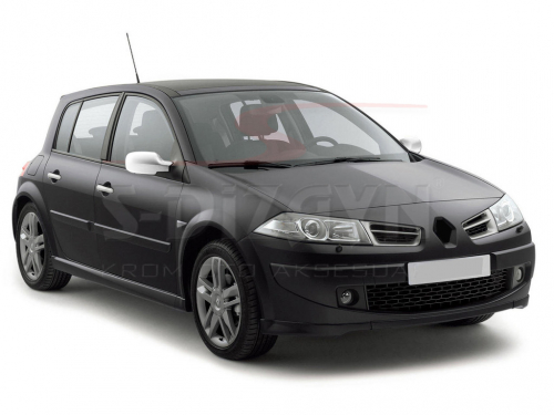 Καπακια Καθρεπτη Χρωμιου Μεταλλικα Για Renault Megane 2 04-10 Χρωμίου ABS - Thumbnail 2