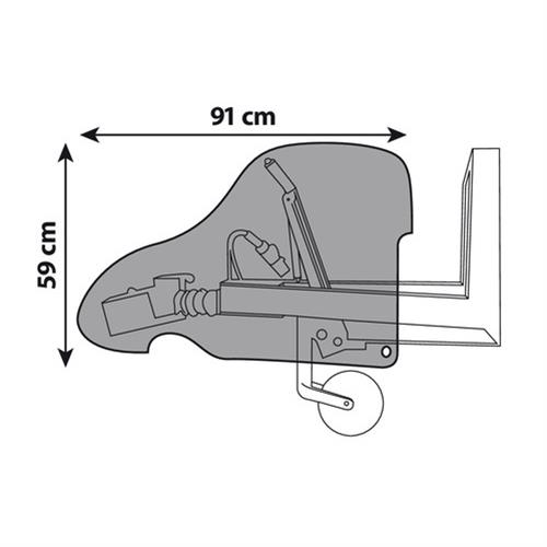Κουκούλα Μηχανισμοί Τρέιλερ Pvc 91X59CM - Thumbnail 2