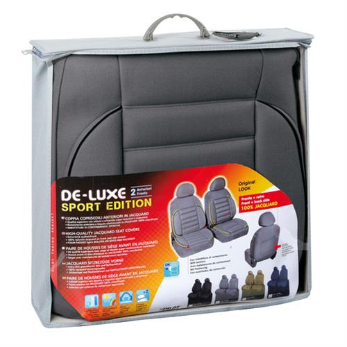 Καλύμματα Καθισμάτων De-luxe Sport Edition 2τεμ. Γκρι - Thumbnail 3