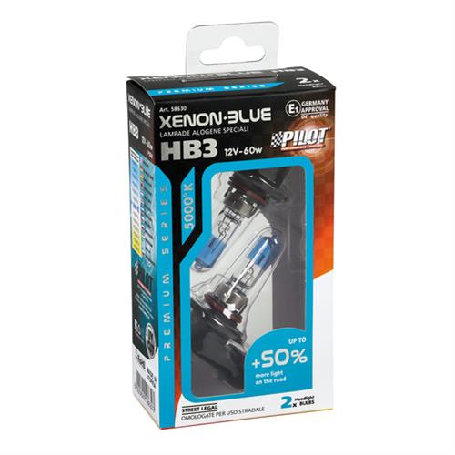 HB3 12V 60W P20D Xenon Blue 5.000K +50% 2τεμ - Thumbnail 4