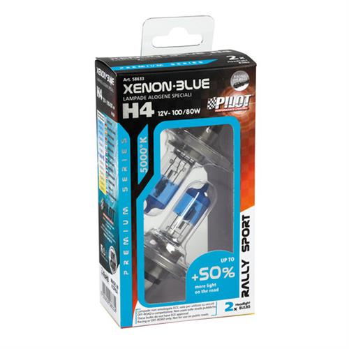 H4 12V 100/80W P43T Xenon Blue 5.000K +50% 2τεμ - Thumbnail 4