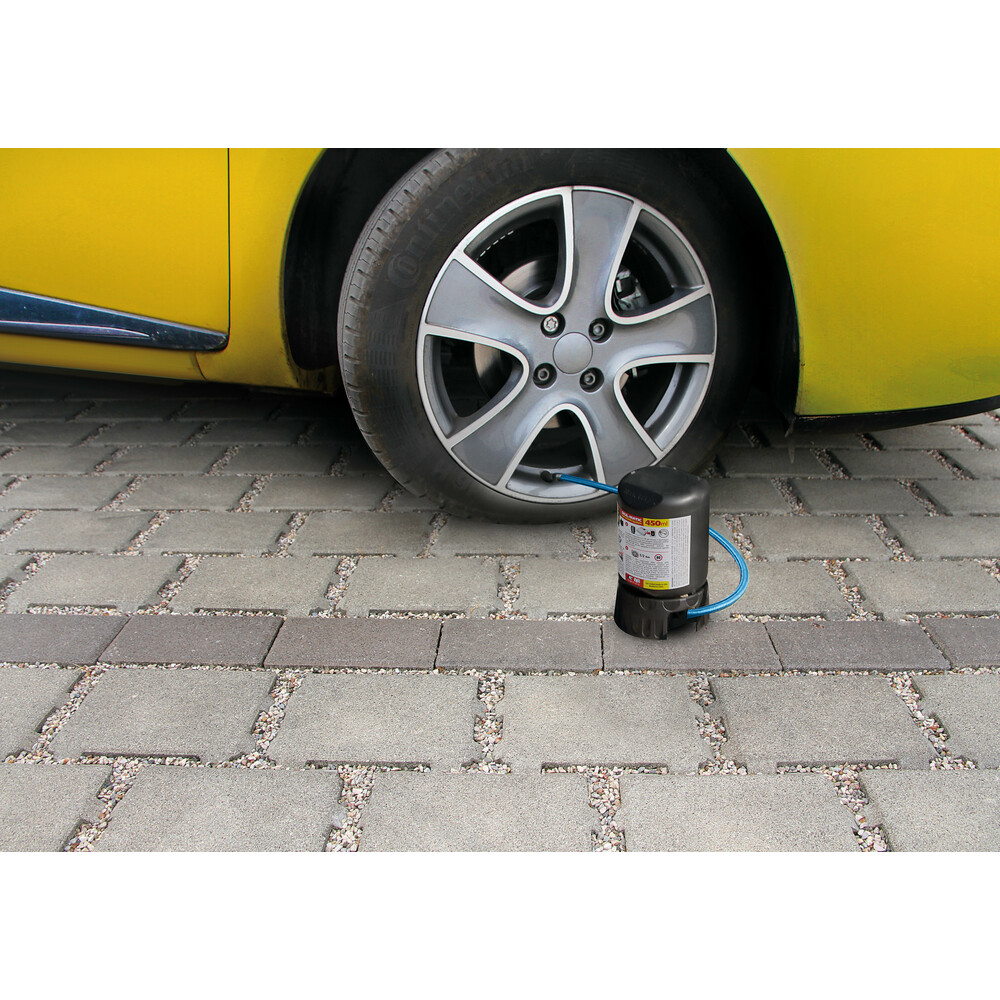 Κομπρεσέρ Ελαστικών 12V 450ML Με Υγρό Επισκευής 450ML Μανόμετρο Και Μετρητή Πίεσης - Thumbnail 9