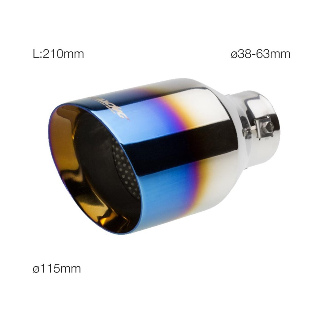 Μπουκα Στρογγυλη Τιτανιου Για Εξατμιση 38-63 Mm (μηκος 210 Mm/διαμετρος Εξωτερικη 115 Mm) - Thumbnail 2