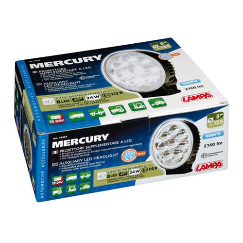 Προβολέας Οδήγησης Mercury Με 8 LED Στρογγυλός - Thumbnail 2