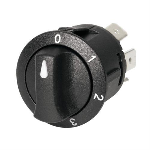 Διακοπτης 4 Θεσεων 12/24V 10A Στρογγυλος 23MM
