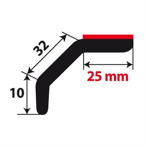 Διακοσμητικο Spoiler Uni-skirt SK-2 25+32+10MM 250CM - Thumbnail 3