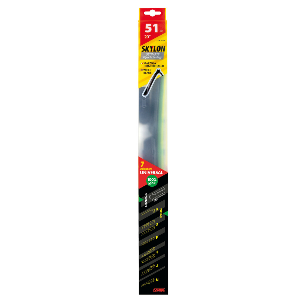 LAMPA – Υαλοκαθαριστήρας Skylon Multi-fit System 51 Cm (20"), Αεροδυναμικός Σχεδιασμός Για Ομαλή Σάρωση Και Μειωμένη Τριβή – 1 Τεμ. (L1931.9) - Thumbnail 5