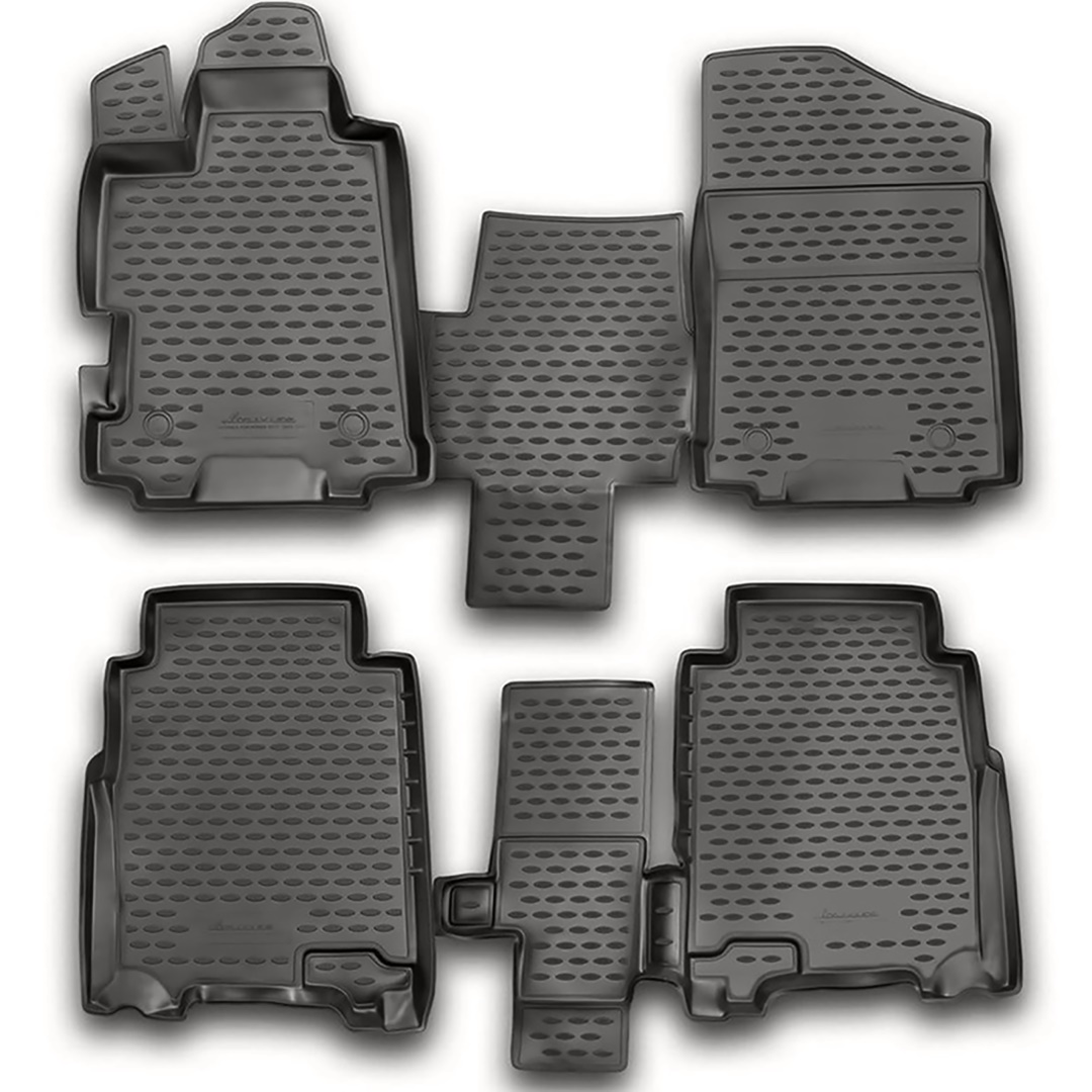 ΠΑΤΑΚΙΑ ΣΕ ΣΚΑΦΗ TPE ΛΑΣΤΙΧΟ ΓΙΑ HONDA FR-V 01/2007-2011 ΣΕ ΑΝΘΡΑΚΙ ΣΚΟΥΡΟ ΓΚΡΙ ΧΡΩΜΑ NOVLINE - 4 ΤΕΜ.