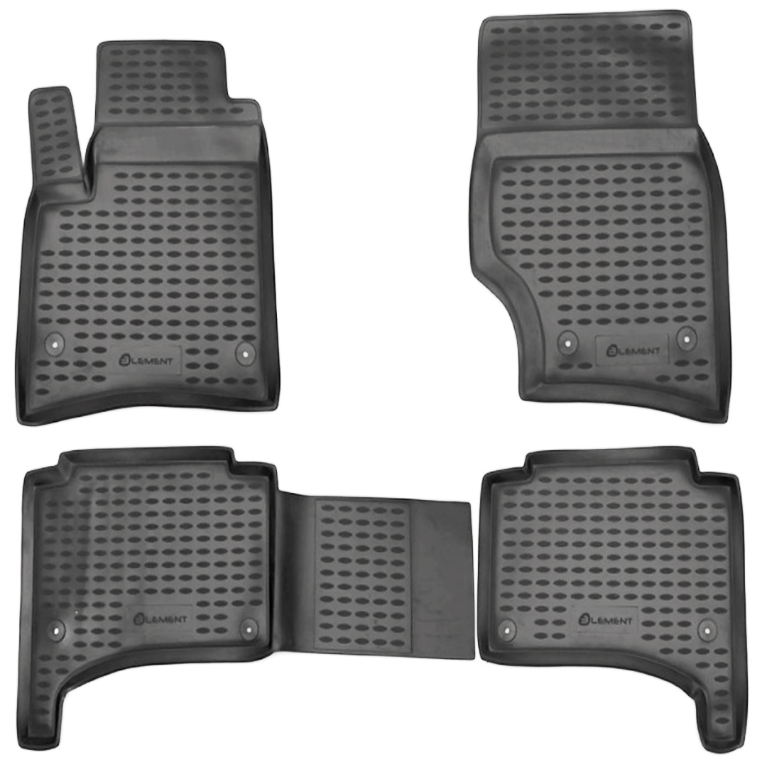 ΠΑΤΑΚΙΑ ΣΕ ΣΚΑΦΗ TPE ΛΑΣΤΙΧΟ ΓΙΑ VW TOUAREG 01/2003-04/2010  ΣΕ ΑΝΘΡΑΚΙ ΣΚΟΥΡΟ ΓΚΡΙ ΧΡΩΜΑ NOVLINE - 4 ΤΕΜ.