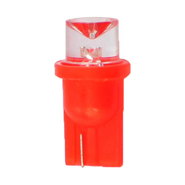 T10 W5W 12V W2,1X9,5D LED 1XFLUX 8MM Κοκκινο Διαθλασης (καρφωτο Ακαλυκο) Blister 2τεμ. M-TECH