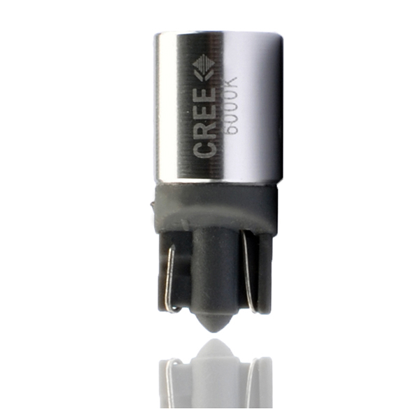 T10 W5W 12V W2,1X9,5D LED 1XCREE Λευκο (καρφωτο Can-bus) Blister 2τεμ. M-TECH