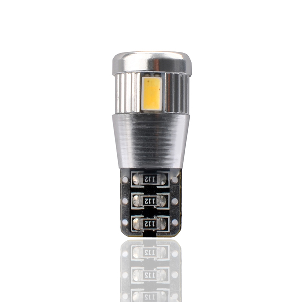 T10 W5W 12V W2,1X9,5D LED 6XSMD5730 Λευκο (καρφωτο Can-bus) 2τεμ. M-TECH