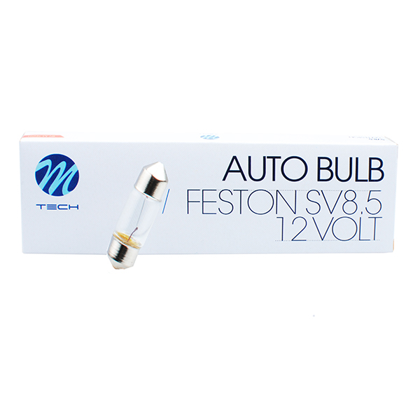 Λαμπακια Πλαφονιερας 10W 12V SV8,5 41MM Standard Αλογονου Κουτι 10τεμ. - Thumbnail 2