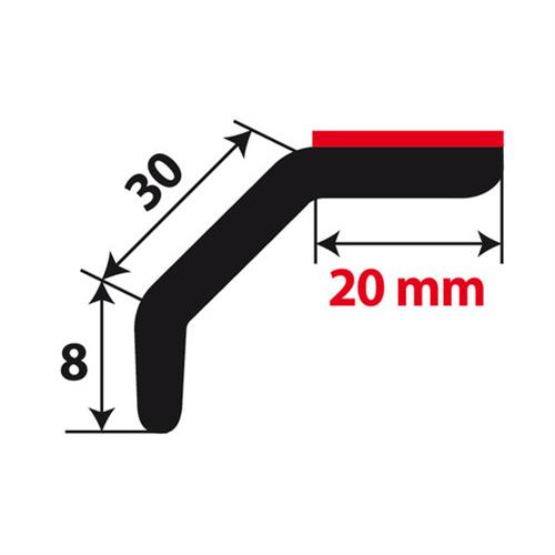 Διακοσμητικο Spoiler Uni-skirt SK-1 20+30+8MM 250CM - Thumbnail 2