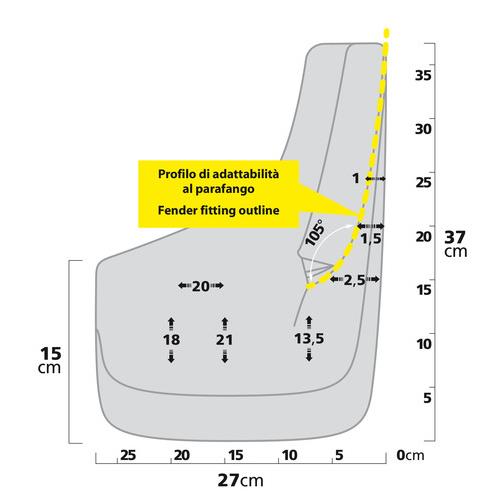 Λασπωτηρες Splash-guards Contour Suv 27X37CM TYPE-8 2τεμ. - Thumbnail 2