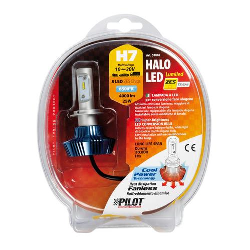 H7 10-30V 6.500K 4.000LM 25W PX26D Halo LED 8LED Zes Chips 1τεμ. - Thumbnail 2