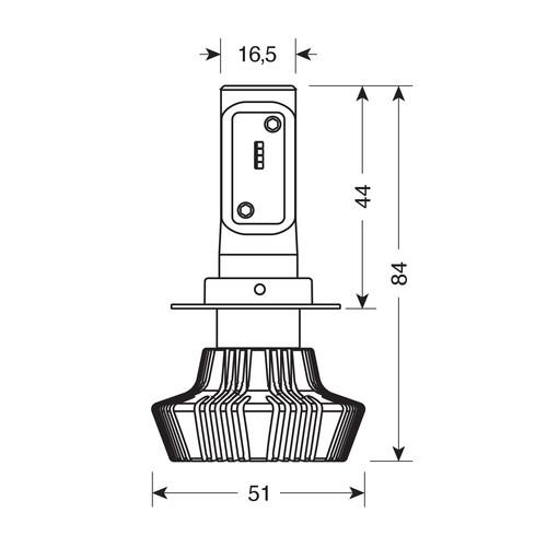 H7 10-30V 6.500K 4.000LM 25W PX26D Halo LED 8LED Zes Chips 1τεμ. - Thumbnail 5