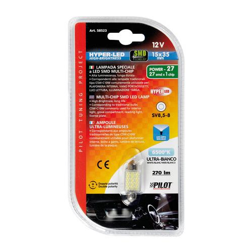 Λαμπακι Πλαφονιερας 12V 15X35MM 270LM HYPER-LED27 Λευκο (διπλης Πολικοτητας) 1τεμ. - Thumbnail 3