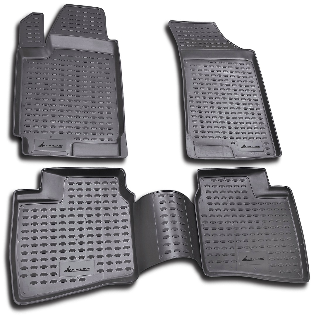 ΠΑΤΑΚΙΑ ΣΕ ΣΚΑΦΗ TPE ΛΑΣΤΙΧΟ ΓΙΑ HYUNDAI ELANTRA 3D 2007-2011 ΣΕ ΑΝΘΡΑΚΙ ΣΚΟΥΡΟ ΓΚΡΙ ΧΡΩΜΑ NOVLINE - 4 ΤΕΜ.