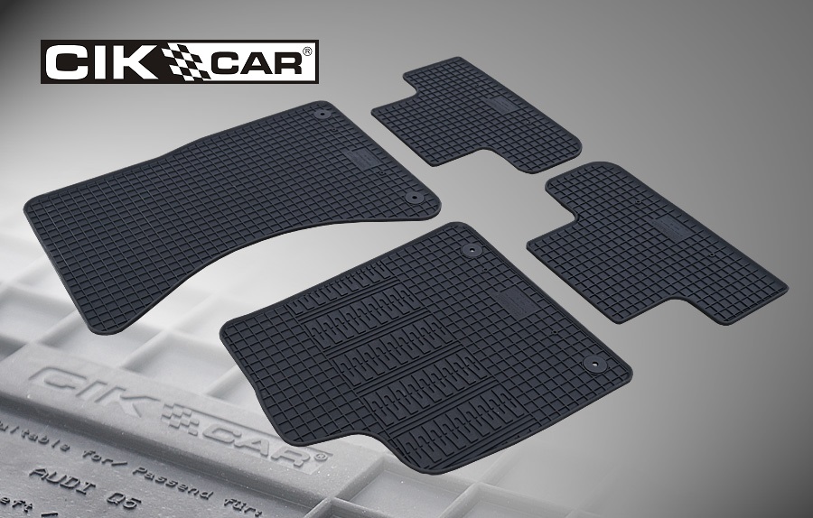 CIK - Πατακια Αυτοκινητου Απο Λαστιχο Για Audi Q5 2008-2017 Σε Μαυρο Χρωμα Με Κουμπωματα - 4 Τεμ. (RM.AU.0005/CK) - Thumbnail 8