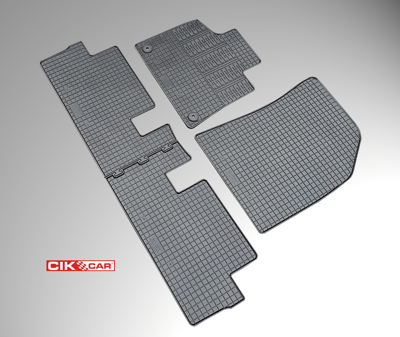 CIK - Πατακια Αυτοκινητου Απο Λαστιχο Για Citroen C4 Picasso 5D 2014-2018 Σε Μαυρο Χρωμα Με Κουμπωματα - 4 Τεμ. (RM.CI.0006/CK) - Thumbnail 6