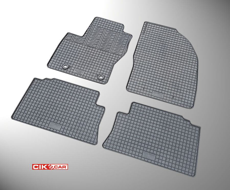 Cik - ΠΑΤΑΚΙΑ ΑΥΤΟΚΙΝΗΤΟΥ ΑΠΟ ΛΑΣΤΙΧΟ ΓΙΑ FORD KUGA 2008-2013 ΣΕ ΜΑΥΡΟ ΧΡΩΜΑ ΜΕ ΚΟΥΜΠΩΜΑΤΑ - 4 ΤΕΜ. (RM.FO.0008/CK)