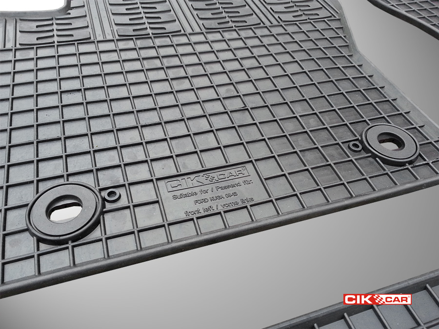 CIK - Πατακια Αυτοκινητου Απο Λαστιχο Για Ford Kuga 2008-2013 Σε Μαυρο Χρωμα Με Κουμπωματα - 4 Τεμ. (RM.FO.0008/CK) - Thumbnail 2