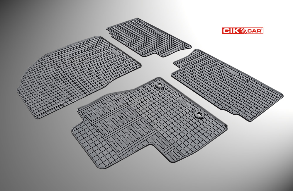 CIK - Πατακια Αυτοκινητου Απο Λαστιχο Για Ford Kuga 2008-2013 Σε Μαυρο Χρωμα Με Κουμπωματα - 4 Τεμ. (RM.FO.0008/CK) - Thumbnail 4